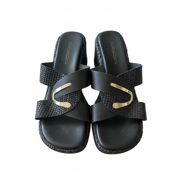 Gianna Kazakou Handmade Greek Black Leather Sandals – Size 40 (Never Worn) - Picture 6 of 8